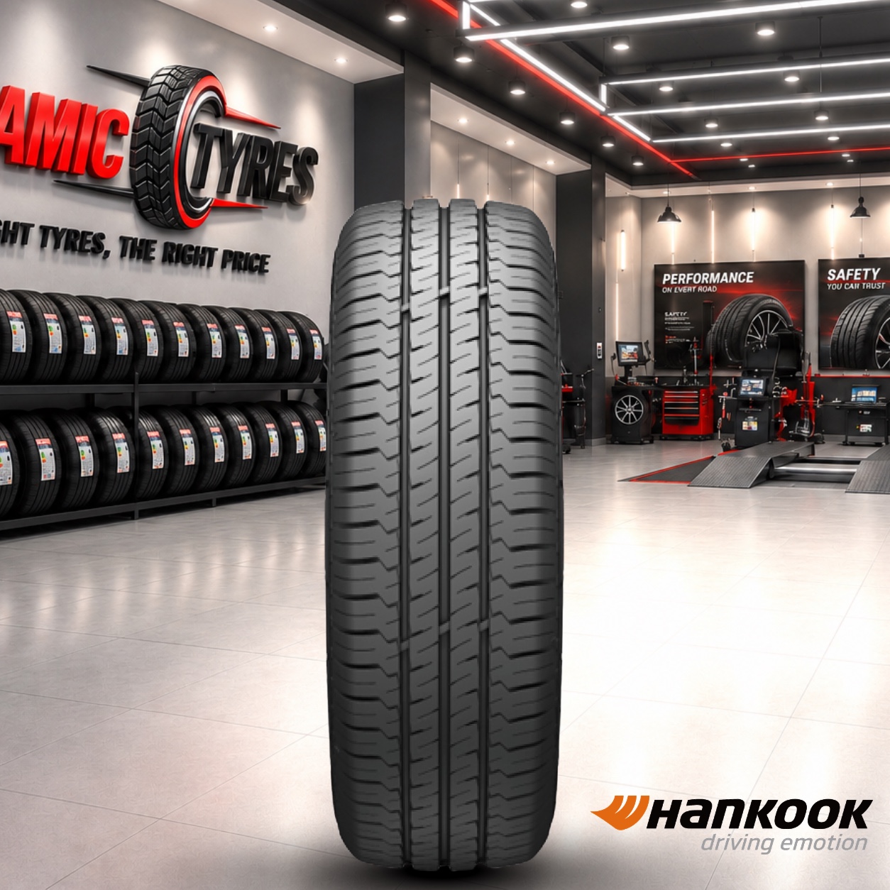 Asian Tyre Centre premium showroom